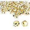 50 Pieces Jingle Bells 4/5Inch Craft Bell Bulk for Christmas Home and Pet Decorations (Gold)