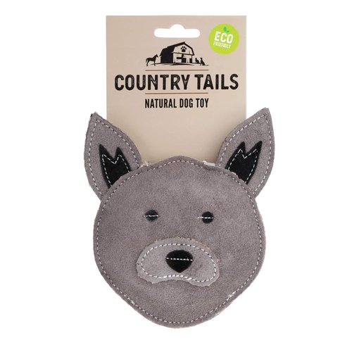 Country Tails - Grey Face Dog, Premium Dog Toy (CTD01)