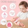 eDollable Realistic Baby Doll Accessories Set Toys for 12 inch Dolls Includes Doll Potty, Bib,Pacifier,Diaper and Feeding Bottle Perfect for Kids, Toddlers, and Girls