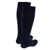Truform Compression Socks, 15-20 mmHg Men's Cushion Foot, Knee High Over Calf Length, Navy, Medium