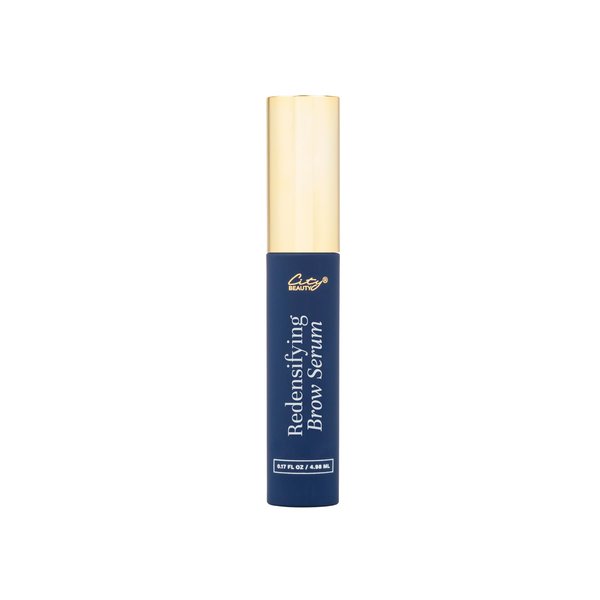 City Beauty Redensifying Brow Serum - Brow Enhancing Solution with 9 Peptides for Thicker, Fuller-Looking Eyebrows | Nourishing Formula with Botanical Extracts & Keratin