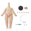 YMY Pear Shaped Doll Body 1/12 Scale Cute Fat Action Figure Suitable for YMY 1/12 1/8 BJD GSC Doll Head （Light Tan）