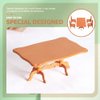 Kisangel 5pcs Dollhouse Table and Chairs Miniature Doll Furniture Ornaments Mini Table Chairs Set for Mini House Accessories