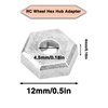 Rc Car Parts,4PCS 1/16 RC Wheel Hub Adapter RC Zinc Hex Connector Wheel Compatible for SCY 16101 16102 16103 16201 1/16.
