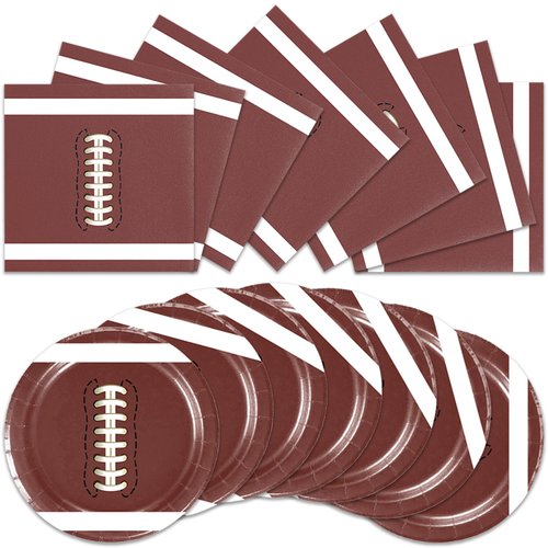 40pcs Football Birthday Party Supplies-Football Party Decorations Tableware For Kids, Plate, Napkin Party Decorations Dinnerware