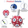 Dog Balls, Interactive Dog Toys for Tug of War, Dog Soccer Ball with 9 Nylon Straps for Indoor Outdoor, Dog Toys for Small Dogs & Medium Gift for Birthday(6 inch)