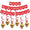 Funny Birthday Party Pack – MAGA Happy Birthday Banner and Swirls Pack - Adult Birthday Decorations – 21st – 30th – 40th – 50th – 60th – 70th – 80th Birthday Party Supplies