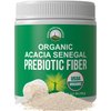 Organic Acacia Senegal Prebiotic Fiber Powder. Unflavored USDA Organic Plant Based Soluble Vegan Prebiotics Gut Health Supplement With Digestive Enzymes. HSA + FSA Eligible Vitamins Only List Approved