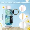 WK IEASON - Lip Balm Holder Keychain Clip On Lipstick Sleeve Chapstick Sleeve Holder Keychain(Daisy Pink/Blue/Beige)