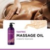Lavender Massage Oil for Couples Relaxation - Non Greasy Non Staining Irresistibly Silky Full Body Massage Oil for Massage Therapy with Lavender Essential Oil - Therapeutic Grade Non GMO and Vegan