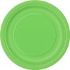 Lime Green Solid Round Dessert Paper Plates - 7" (Pack of 20) - Vibrant Party Plates for Appetizing Treats - Perfect for Birthdays & Events