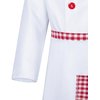 Kids Chef Costume for Boys Girls Kitchen Cooking Party Cosplay 9-10 Years Red