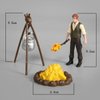 Toyvian Office Decor Miniature Miniature 1 Set Miniature Mini fire Pit Accessory Miniature Camping kit Doll House Camping kit Camping Figurine 3D Miniatures