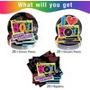 PGSWEER 60pcs Back to 80s Party Plates I Love 80's Disco Rock Party Plates Napkins Retor 80s Themed Birthday Paper Plates Supplies for Guests Dinner Decorations