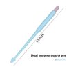 SILPECWEE 4 Pieces Pumice Stone Nail File Professional Precision Filing Cuticle Remover Cuticle Remover Nail Pusher Quartz Stone Nail Pen Manicure Stick Nail Art Tools for Salon Nails Care