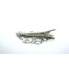 Generic Small silver flower leaves hair alligator clip bridal clip fine thin hair