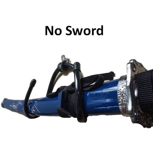 Pmsanzay Universal Adjustable Sword, Wall Hook Display Hanger Wall Mount Display Stand Collection Rack for Sword,Dagger,Axe,Keyblade, etc —2 Pack— No Sword — Vertical/Horizontal Display