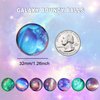 Pllieay 24PCS Galaxy Bouncy Balls, Space Bouncy Balls Bulk 32mm Space Theme Bouncy Balls for Kids Party Favors, Christmas Gift Bag Filling