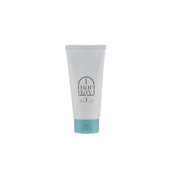 Marinavi - Natural Cleansing Foam - Gentle Facial Cleanser - Anti-Aging Face Cleanser - Exfoliating Cleanser - Contains Natural Calcium, Seaweed, & Kelp - Cleanses, Exfoliates, & Protects 5.07 FlOz