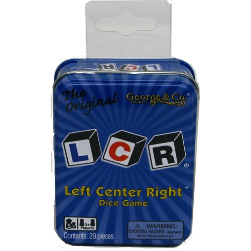 LCR® Left Center Right™ Dice Game - Blue Tin (2)