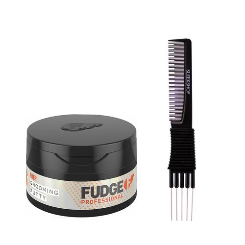 yper Fudge Grooming Putty (2.64 oz) with Teasing Comb Pack of 1