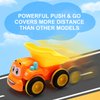 Toys for a 2 Year Old Boy - 3 Friction Powered Trucks for 2+ Year Old Boys, Push & Go Cars Cartoon Construction Vehicle Set - Toddler Boys Toys & Toy Trucks, Play Pull Back Car