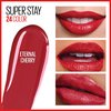Maybelline New York Super Stay 24, 2-Step Liquid Lipstick Makeup, Long Lasting Highly Pigmented Color with Moisturizing Balm, Eternal Cherry, Cherry Red, 1 Count