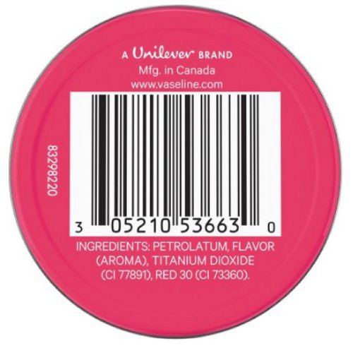 Vaseline Lip Therapy Lip Balm, Rosy Lips 0.6 oz (Pack of 12)