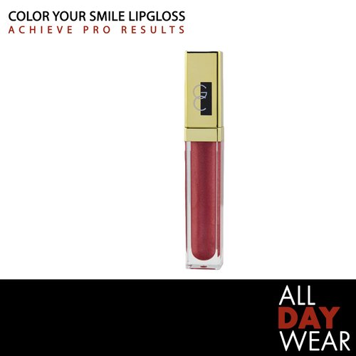 Gerard Cosmetics Color Your Smile Lip Gloss Pink Frosting | Super Pigmented Pink Glitter Lip Gloss with LED Light and Mirror | Shiny Finish | Hydrating Liquid Lip Color