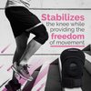 Physix Knee Brace with Side Stabilizers & Adjustable Straps - Knee Brace for Meniscus Tear, Knee Wraps for Pain, ACL, MCL, OA, Running, Workouts - Open Patella Knee Braces for Men & Women (L, Pink)