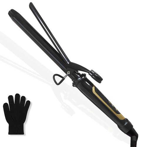 abp 1 Inch Curling Iron with Ceramic Barrel, Instant Heat up to 450°F, Waving Style Tool for Long/Medium Hair and Women