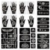 Kapopi Henna Tattoo Stencil Kit, Henna sexy temporary tattoo stickers For Women, girls and teenagers，Body Art Painting (Henna Tattoo Kit B)