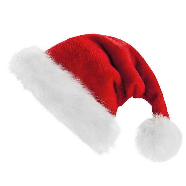 DIVINA VITAE Christmas Hats, Santa Hats Adult Classic Xmas Holiday Hat Unisex Comfort Velvet Santa Claus Hat Thicken Bulk Santa Hat for Christmas New Year Festive Party Supplies