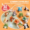 ATFUNSHOP Valentines Day Gifts for Kids with Animal Plush Toys 30 Pack Valentines Mini Keychains and Heart Gift Box in Bulk Exchange for Toddlers Girls Boys School Class Classroom Party Favors
