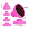 Universal Collapsible Hair Dryer Diffuser Attachment- Salon Grade Tool,Lightweight Foldable Portable Travel Folding Design Fit Most of Blow Dryers-PinkPink
