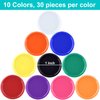 Coopay 300 Pieces 10 Colors Bingo Chips Bulk, 1 Inch Game Tokens Kids Reward, Plastic Learning Counters Disks Counting Discs, Poker Chips Bingo Markers for Math Practice (Style 2)