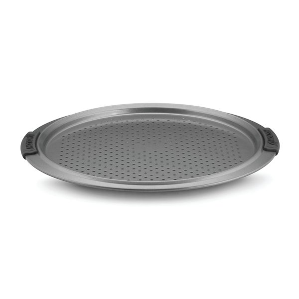 Anolon Nonstick Bakeware 13-Inch Pizza Crisper, Grey