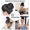 Hair Nets Invisible Elastic Edge Mesh and U Shaped Pins Set, 20Pcs Individual Package Hair Nets for Buns 20Pcs U Shaped Hair Pins for Ballet Bun, Dance, Sleeping, Women