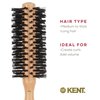 Kent V04 Vegan Boar Bristle Hair Brush, Eco Friendly Round Brush and Blow Out Brush Ideal for Creating Curls, Adding Volume and Root Lift (45mm)