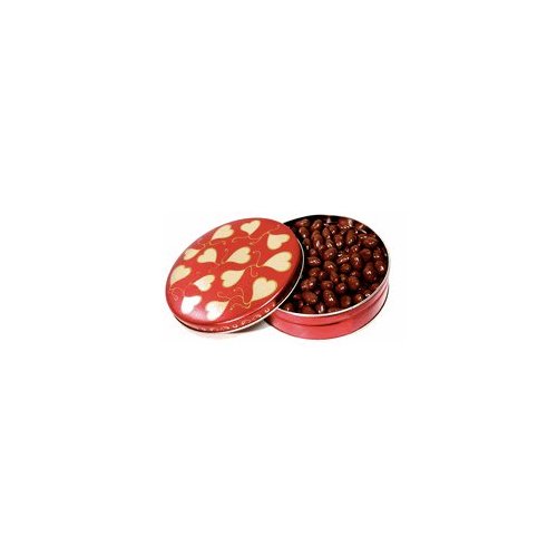 DiabeticFriendly® 6 Inch Heart Design Tin Filled with 14 oz Sugar Free Milk Chocolate Covered Butter Toffee