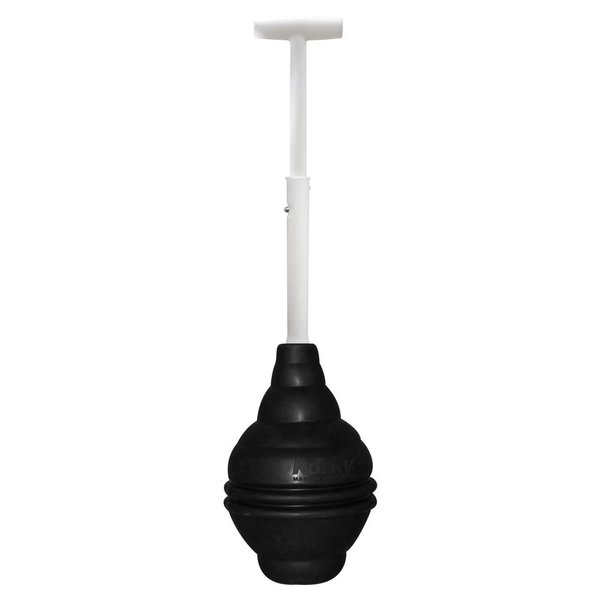 Korky 96-4AM BeehiveMAX Toilet Plunger, Black, 1 Count (Pack of 1)