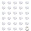 RVPNR 29 Pieces RV Hot Water Heater Drain Plug with Tape, 1/2 Inch NPT Drain Plug White Plastic Drain Plug, Compatible with RV Camper and Atwood Water Heater 11630 91857.