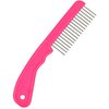 The Hair Doctor Extra Long Tooth Hair Comb 1 1/4 Inch With Handle (French Rose Pink)