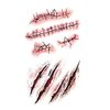 DNHCLL 10 Sheetss Scar Tattoos Temporary - Zombie Party Supplies Cosplay Props, Horror Realistic Fake Bloody Wound Stitch Scar Scab Waterproof Temporary Tattoo Sticker Halloween Masquerade Prank