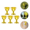 ABOOFAN 5Pcs Gold Foil Balloons Trophy Mylar Balloons for Basketball Football Soccer Anniversary Birthday Party Decor Supplies