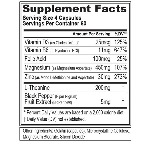 Magnesium and Zinc Post Workout Supplement - ZMatrix Zinc Magnesium Aspartate Muscle Recovery Supplement for Sleep Support and Muscle Health - EVL Post Workout Recovery Bodybuilding Supplement