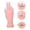 AORAEM Nail Trainning Hand Flexible Soft Practice Plastic Mannequin Hand Nails Tips Art Trainer Manicure Practice Hand Tool