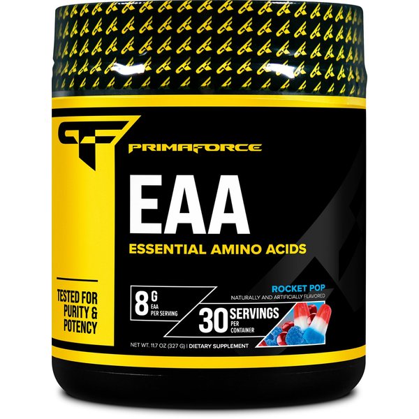 Primaforce EAA Powder (30 Servings, Rocket Pop Flavor) - Essential Amino Acids for Pre/Intra Workout and Recovery - Non-GMO and Gluten Free