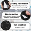 10 Sheets Down Jacket Patches Self Adhesive Fabric Patches for Clothes, Washable Polyester Repair Patch Kit for Outerwear Clothing Bags Backpacks, with Abundant Patterns (Black)