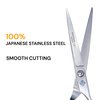 Sightwing hair scissors 7 Inch-Japnese Stainless Steel Razor Edge Barber Shears, Hair Cutting Shear, Hair Cutting Scissors, and Hair scissors Professional for Men/Women/Barber/Salon (Silver)